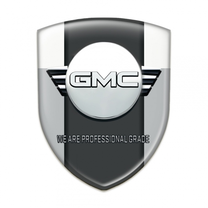 GMC Tuning Emblem Grey White Style 