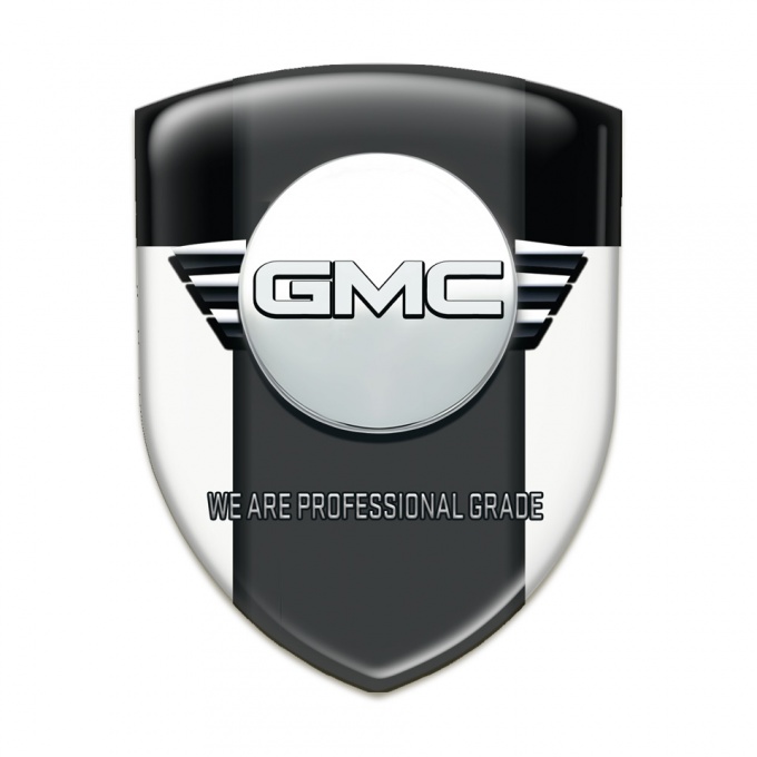 GMC Emblem Exterior White Black Type 