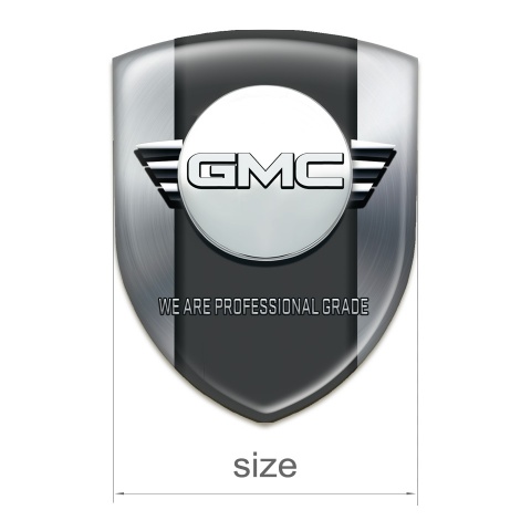 GMC Car Accessories Badge Silver Edition 