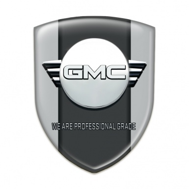 GMC Self Adhesive Car logo Emblem Grey Edition 