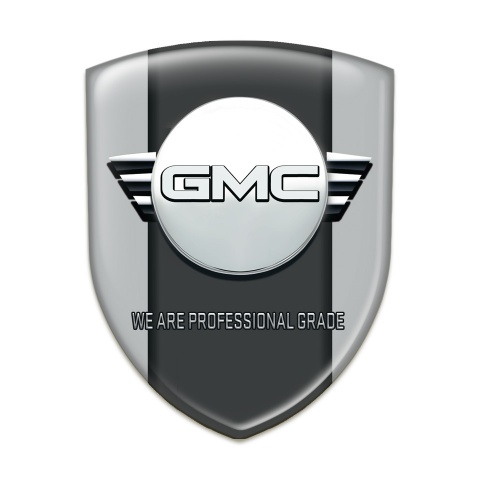 GMC Self Adhesive Car logo Emblem Grey Edition 