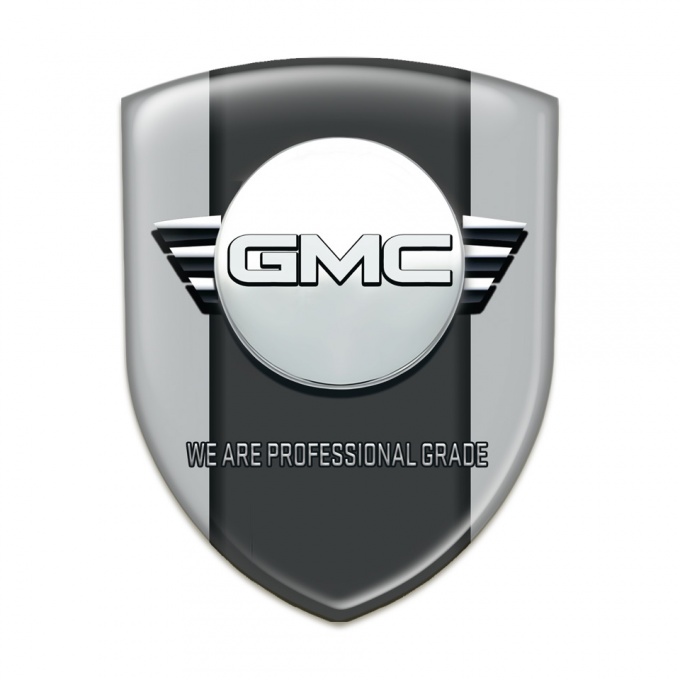 GMC Self Adhesive Car logo Emblem Grey Edition 