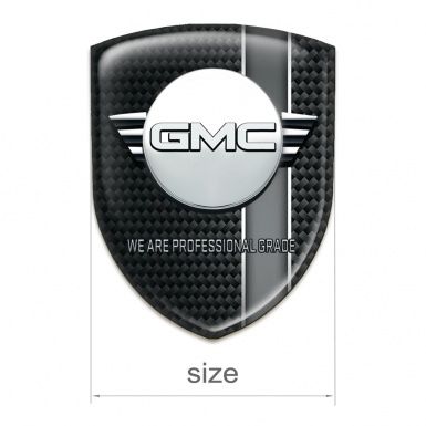 GMC Tuning Emblem Black with Grey Band Decoration 