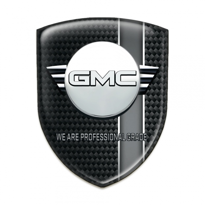 GMC Tuning Emblem Black with Grey Band Decoration 