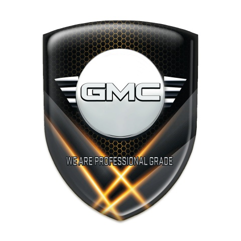 GMC Self Adhesive Emblem Logo Orange Lights decoration 