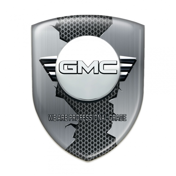 GMC Domed Emblem Torn Metal Decoration 