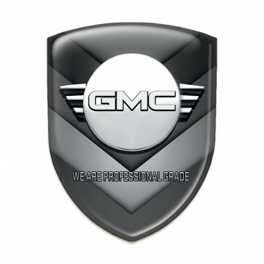 GMC Resin Sticker Black Grey V Shape Details Decoration 