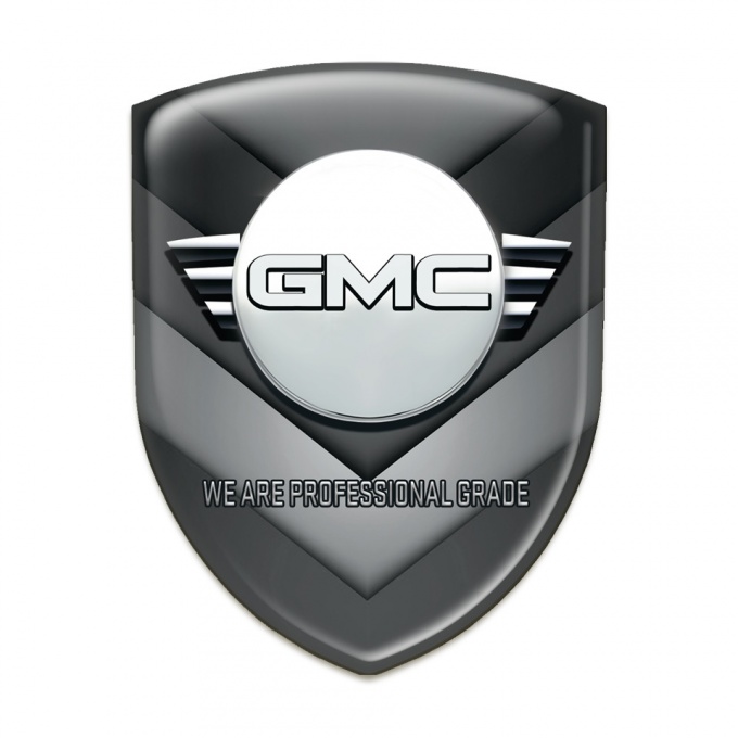 GMC Resin Sticker Black Grey V Shape Details Decoration 