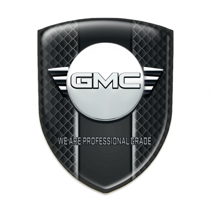 GMC Self Adhesive Car logo Emblem Dark Grid model 