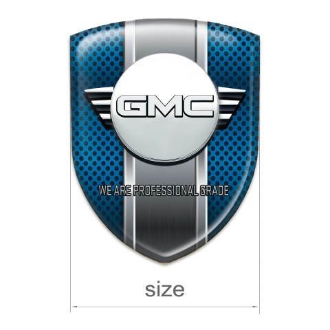 GMC Silicone Shield Blue Mesh with Metal Plank Effect 
