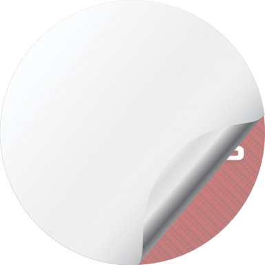 Audi Emblems for Wheel Center Caps Red Carbon