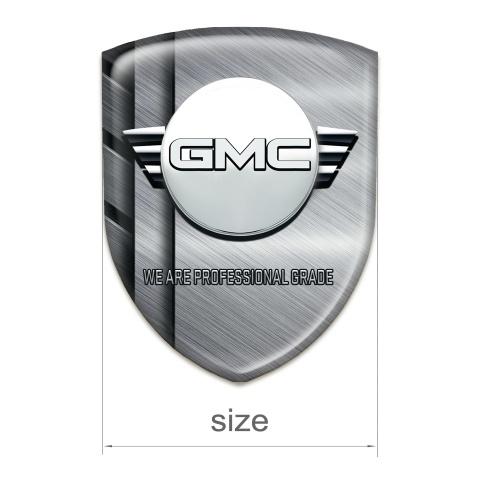 GMC Car Accessories Badge Polished Slabs Effect 