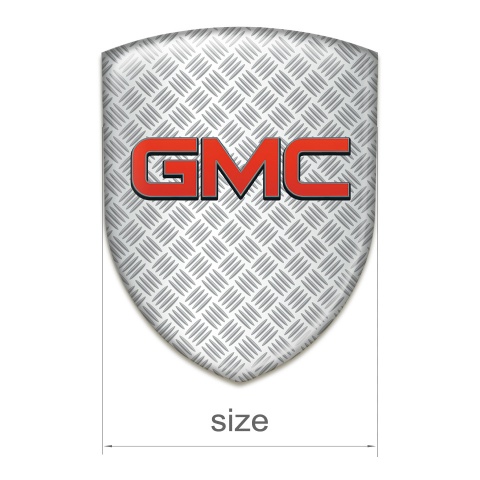 GMC Tuning Badge Grid Effect Background and Red Logo 