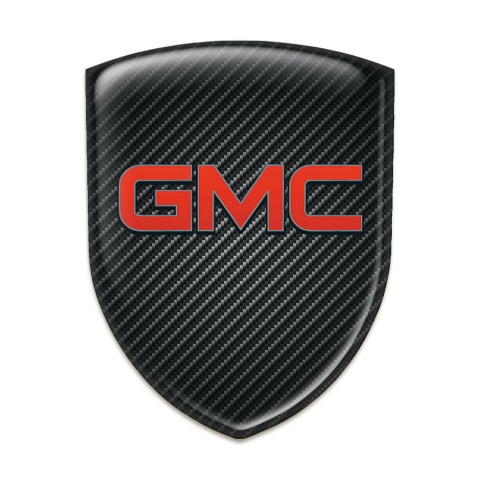 GMC Car Accessories Badge Dark Carbon Red logo 