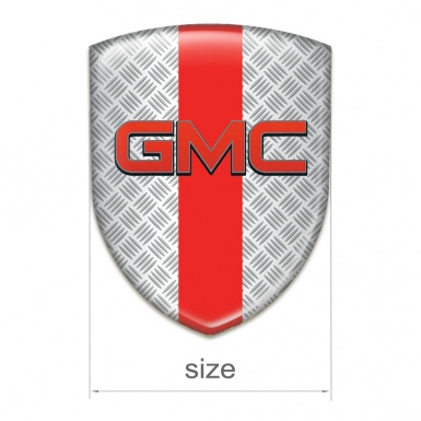 GMC Silicone Shield Mesh Effect with Red tape Base and Red logo 