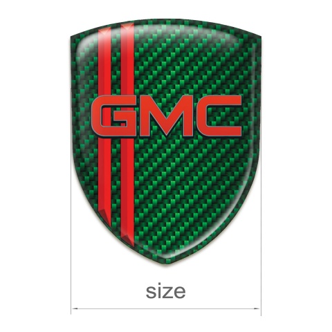 GMC Silicone Shield Green Carbon with Red Stripes Pattern 
