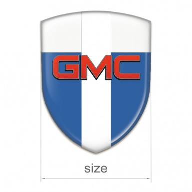 GMC Emblem Interior Blue White with White Tape Pattern