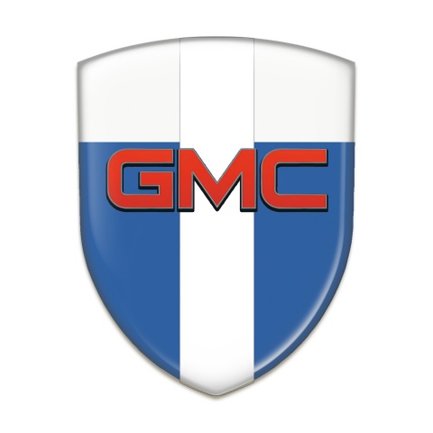 GMC Emblem Interior Blue White with White Tape Pattern