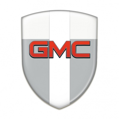 GMC Tuning Badge Grey White with White Band Pattern 