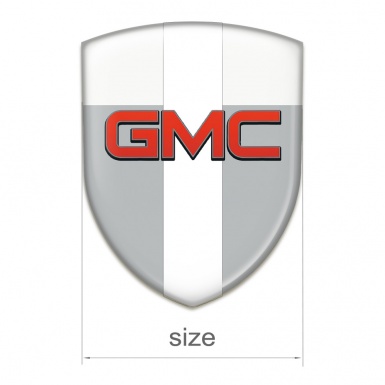 GMC Tuning Badge Grey White with White Band Pattern 