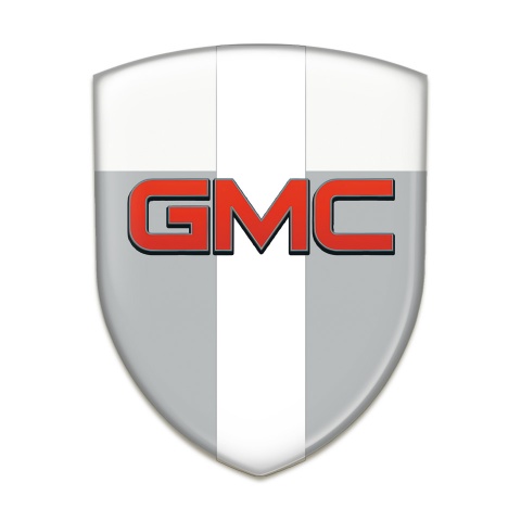GMC Tuning Badge Grey White with White Band Pattern 