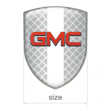 GMC Car Interior Badge Mesh Effect with White Tape Pattern 
