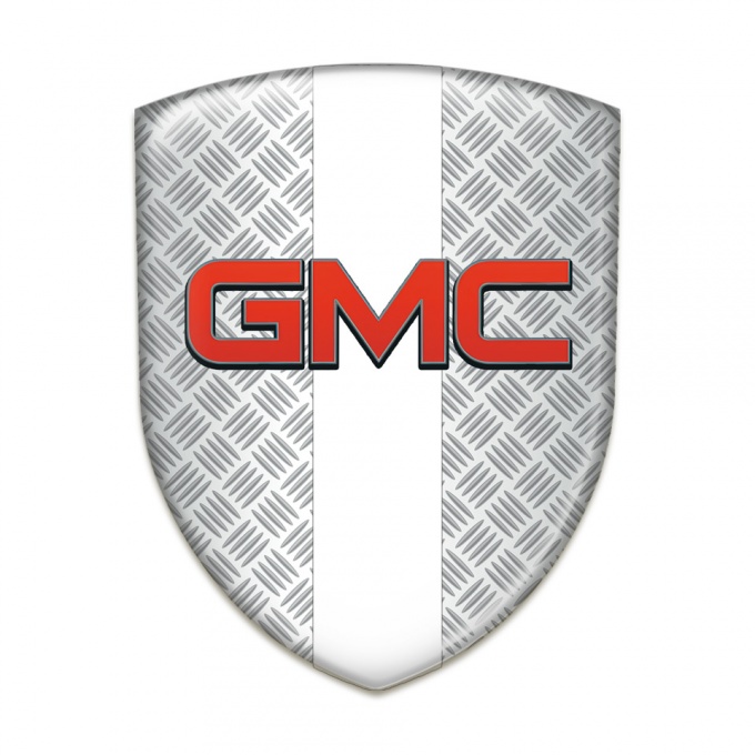 GMC Car Interior Badge Mesh Effect with White Tape Pattern 