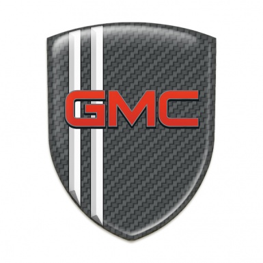 GMC Emblem Interior Garbon with White Lines Decoration 