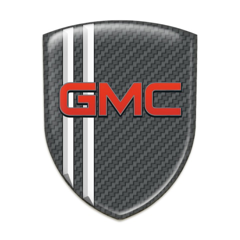 GMC Emblem Interior Garbon with White Lines Decoration 
