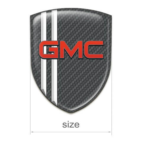 GMC Emblem Interior Garbon with White Lines Decoration 