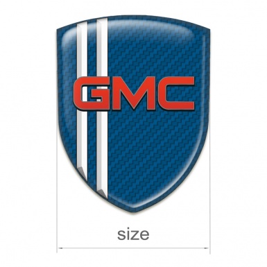 GMC Car Accessories Badge Navy Blue carbon White Lines Decoration 