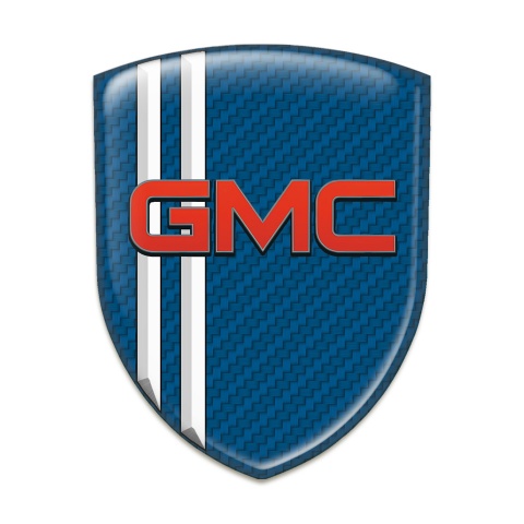 GMC Car Accessories Badge Navy Blue carbon White Lines Decoration 