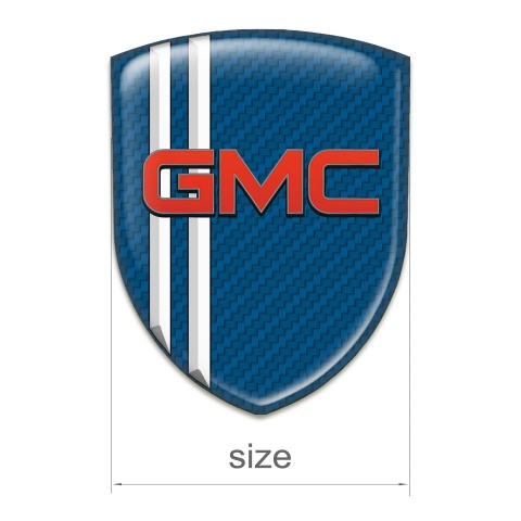 GMC Car Accessories Badge Navy Blue carbon White Lines Decoration 