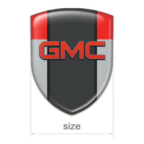GMC Tuning Emblem Grey Red Model 