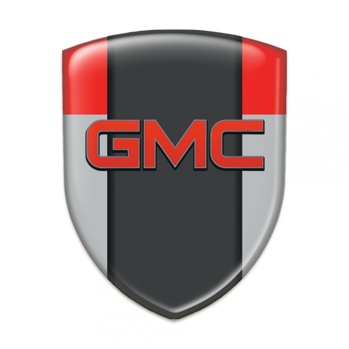 GMC Tuning Emblem Grey Red Model 