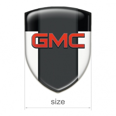 GMC Auto Emblem White Black Model 