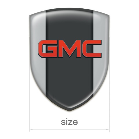 GMC Self Adhesive Emblem Logo Grey Type 