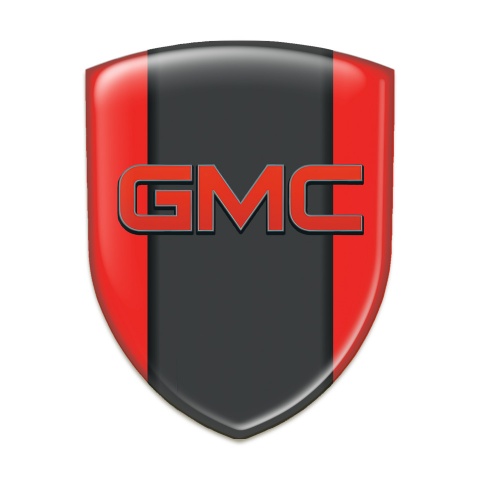 GMC Domed Emblem Premium Quality Red Type 