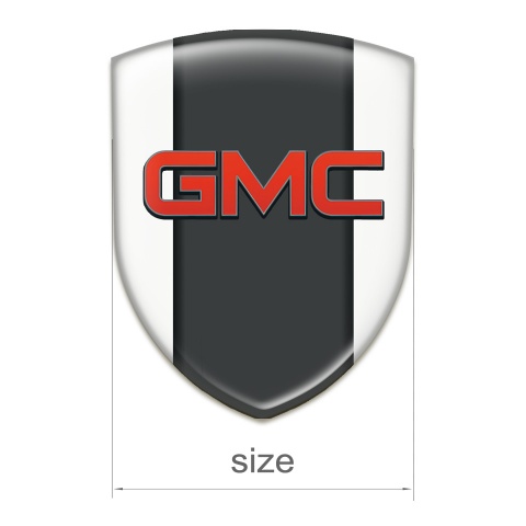 GMC 3D Gel Emblem White Type 