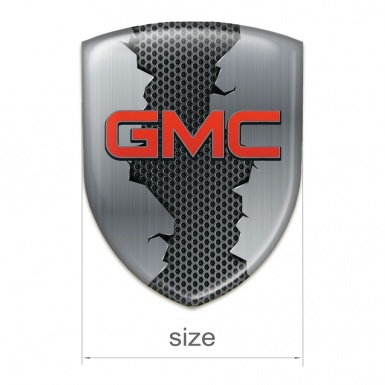 GMC Silicone Car Decal Badge Torn Base Effect 