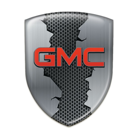GMC Silicone Car Decal Badge Torn Base Effect 