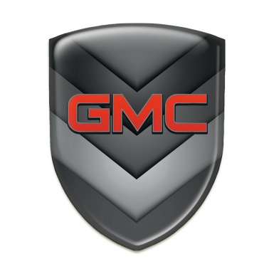 GMC Emblem Badge Logo Grey Black Elements Design 