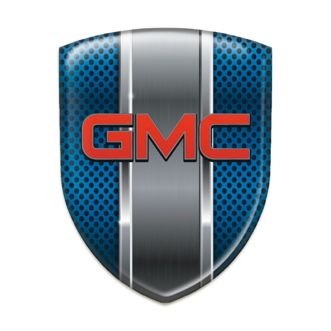 GMC Self Adhesive Car logo Emblem Blue Mesh Type 