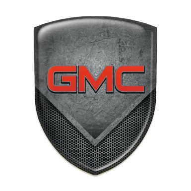 GMC Emblem Badge Logo Scratched Stone with Dark Mesh Type 