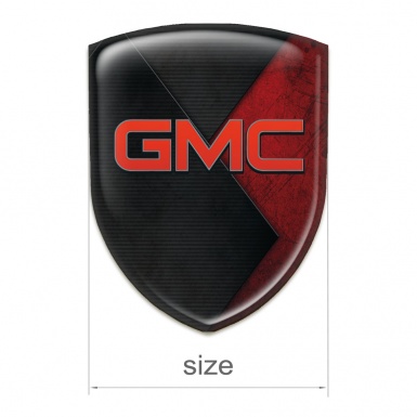 GMC Logo Emblem Mixed Red Black Texture 