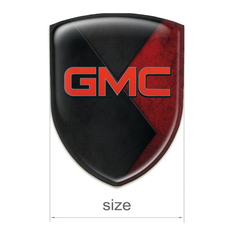 GMC Logo Emblem Mixed Red Black Texture 