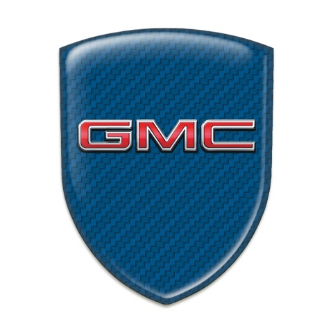 GMC Auto Emblem Navy Blue Carbon and 3D Logo 