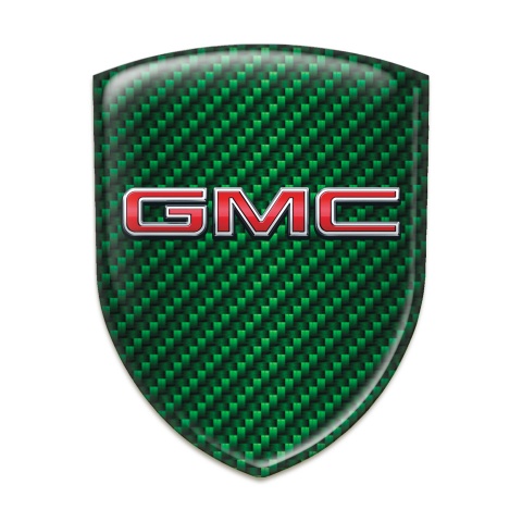 GMC Tuning Emblem Green Carbon with 3D Logo 