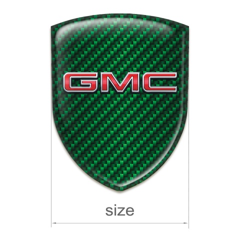 GMC Tuning Emblem Green Carbon with 3D Logo 