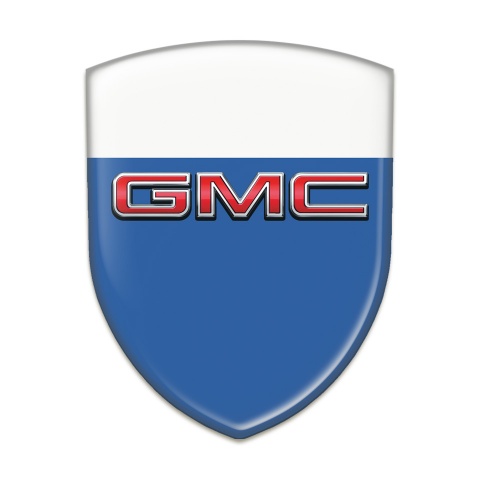 GMC Emblem Exterior Blue White Base 3D LOgo 
